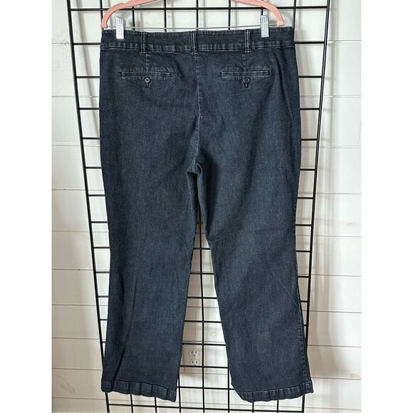 Talbots Heritage Straight Leg Denim Jeans 16 Black - Picture 6 of 14
